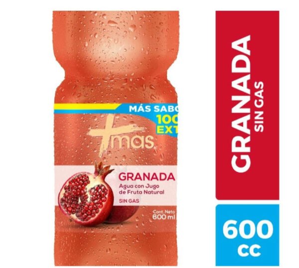 AGUA MAS GRANADA 600ML