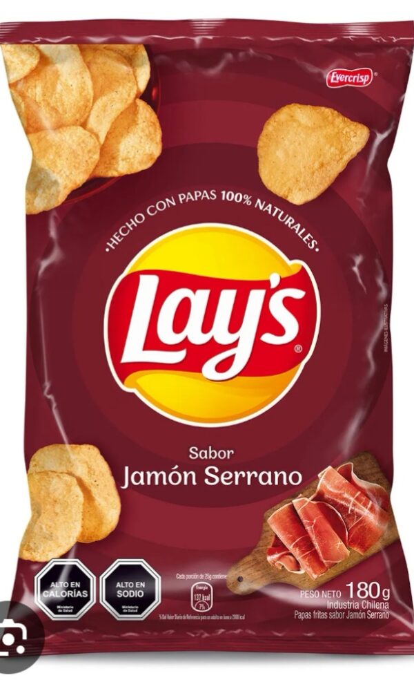 Lays sabor jamón 180g