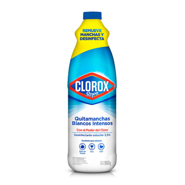 Clorox ropa quitamanchas blancos intensos con cloro 960g