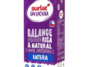 Leche entera surlat sin lactosa 1L