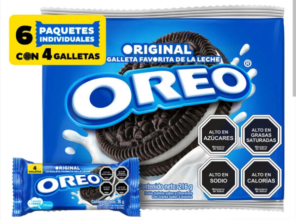 Galletas oreos paquete 6und