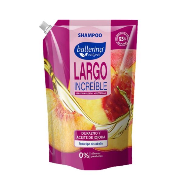 Shampoo durazno y aceite de jojoba ballerina 750ml