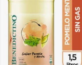 Agua Benedictino Pomelo Menta 1.5 L