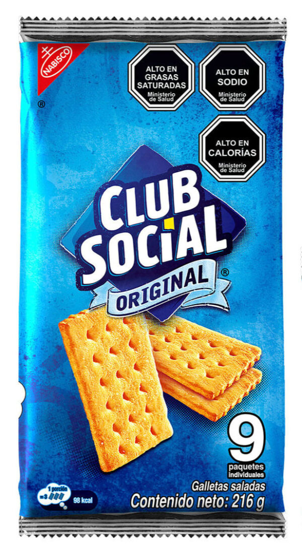 Galleta club social paquete 9 und