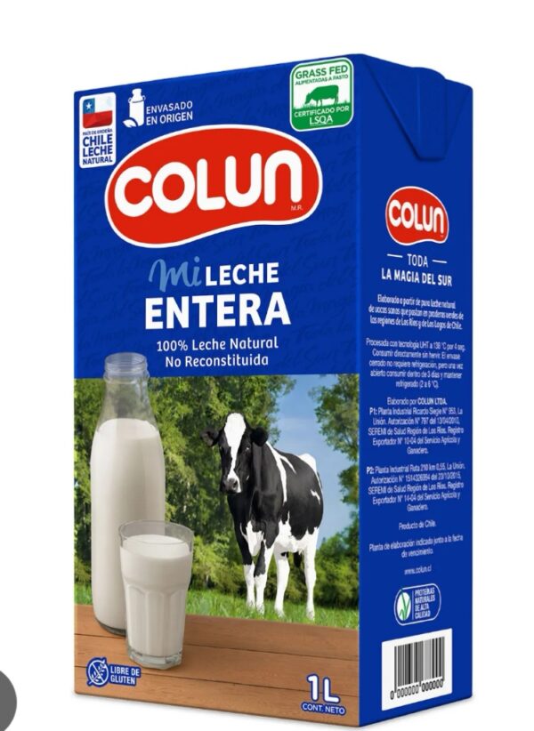 Leche entera colun