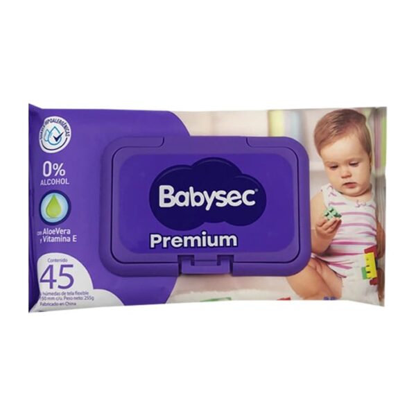 Toallitas húmedas babysec premiun 45