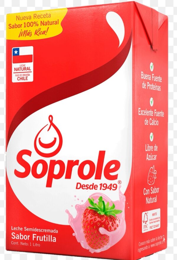 Leche frutilla 1 litro