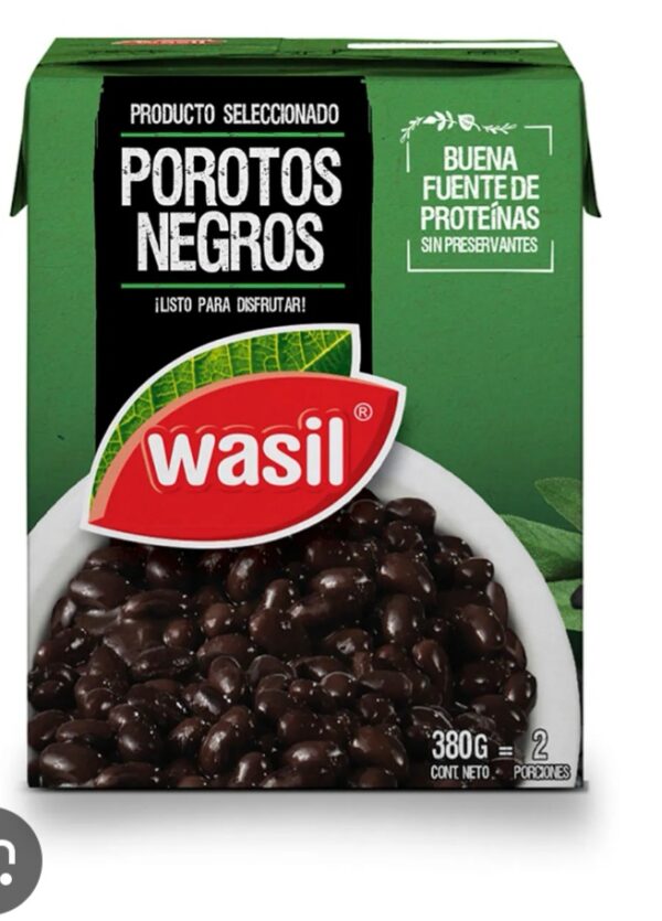 Porotos negros wasil 380g
