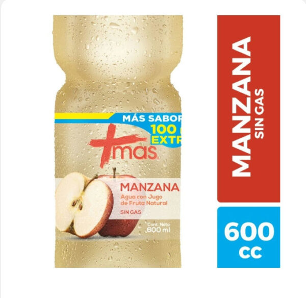 AGUA MAS DE MANZANA 600 Ml