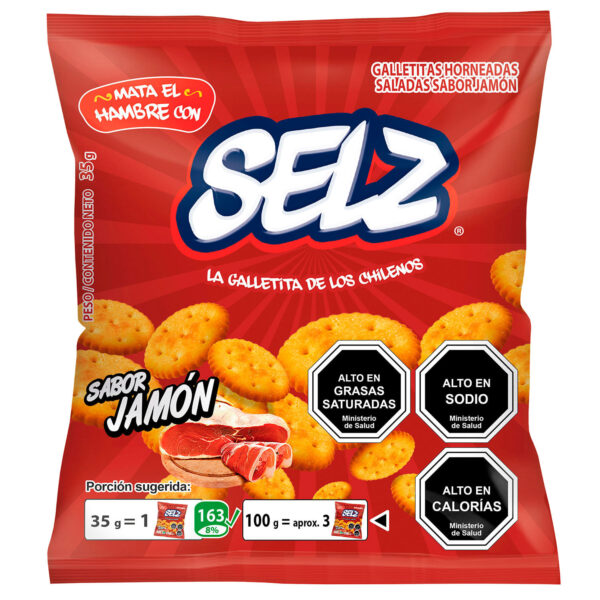 Galleta selz mini jamón 35g
