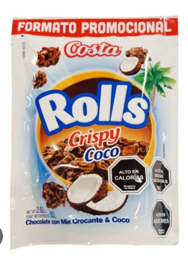 Rolls crispy coco 80g