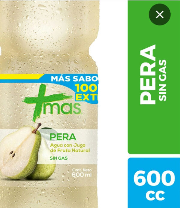 AGUA MAS PERA 600 ML