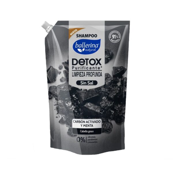 Shampoo carbón y menta ballerina 750ml