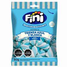 masrhmallows trenza azul y blanca
